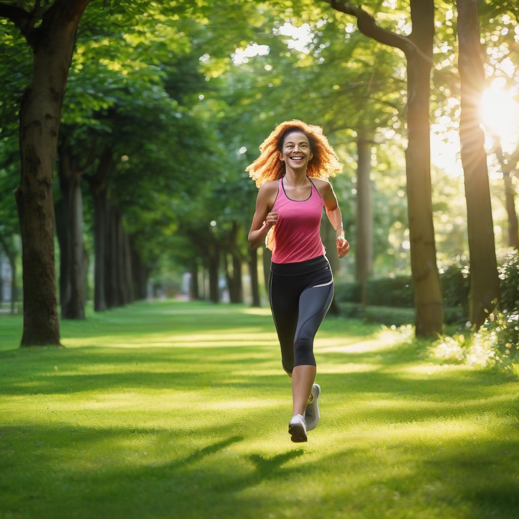 Woman Running in the Park